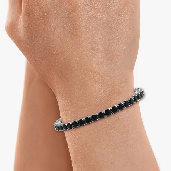 bracelet de tennis noir
