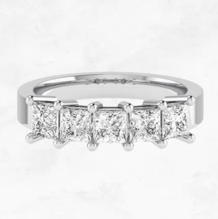 Classic Princess Five Diamond Ring